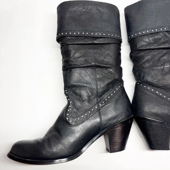 Dingo Leather Studded Buckle Detail Western Boots - Picture 7 of 16